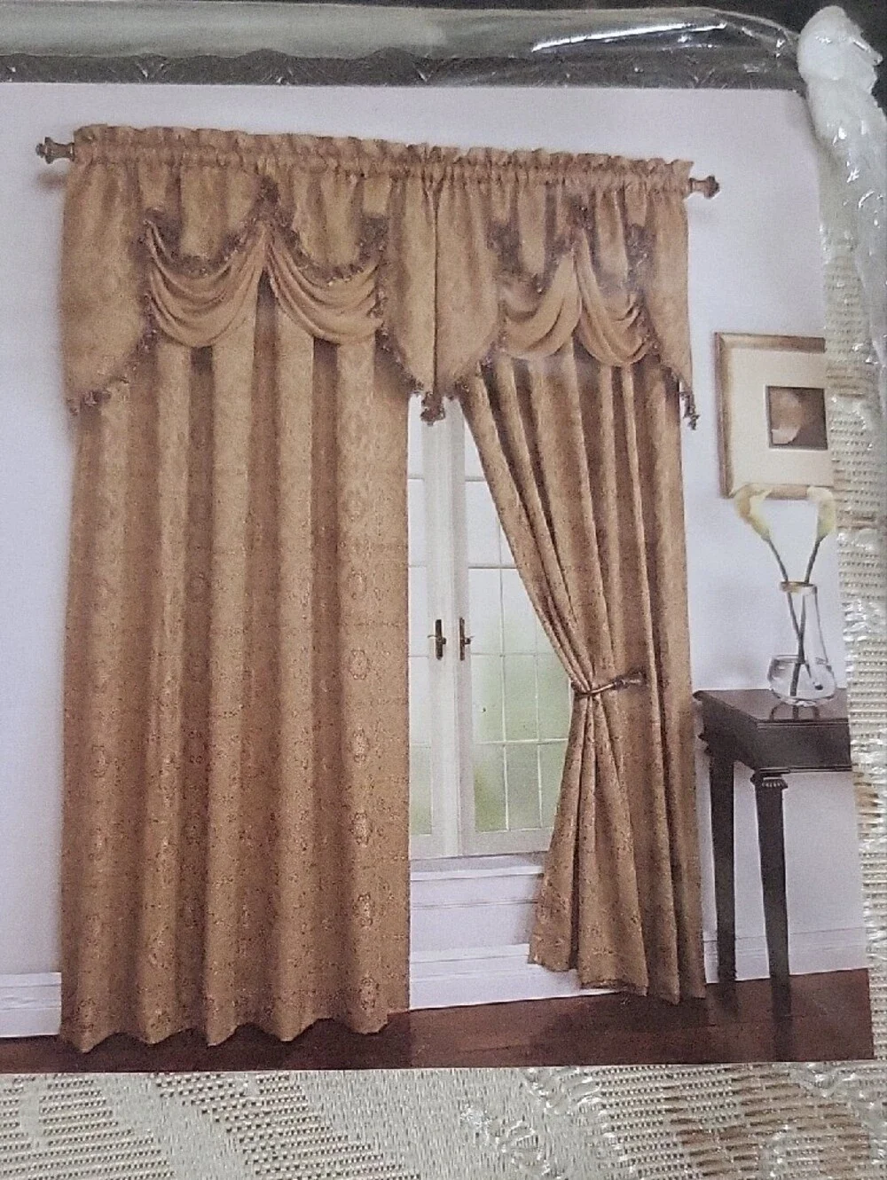 Beige One Rod Pocket Panel Curtain - Elegant Window Treatment